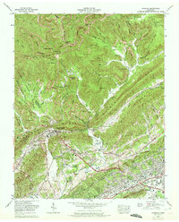 preview thumbnail of historical topo map of Anderson County, TN in 1968