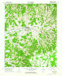 1962 Map of Woodbury, TN, 1964 Print
