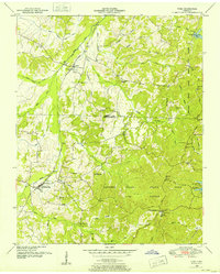 1950 Map of Yuma, TN, 1953 Print