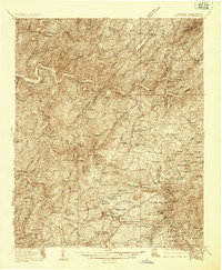 Download a high-resolution, GPS-compatible USGS topo map for Ducktown, TN (1936 edition)
