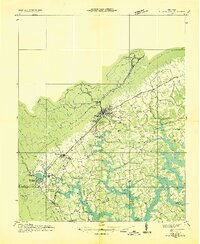 1936 Map of La Follette