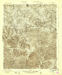 1931 Map of Ridgetop, 1957 Print