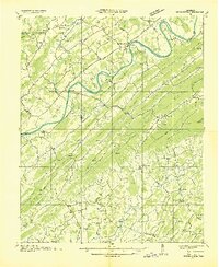 1935 Map of Surgoinsville, TN