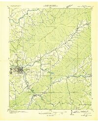 preview thumbnail of historical topo map of Carter County, TN in 1935