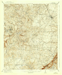 Download a high-resolution, GPS-compatible USGS topo map for Crossville, TN (1941 edition)