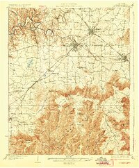 1928 Map of Decherd