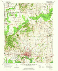 1961 Map of Dyersburg, 1965 Print