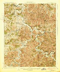 preview thumbnail of historical topo map of Gordonsville, TN in 1928
