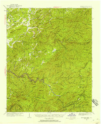 Download a high-resolution, GPS-compatible USGS topo map for Haw Knob, TN (1958 edition)