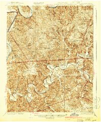 1929 Map of Cumberland County, KY, 1942 Print