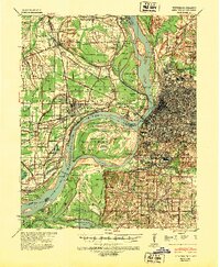 preview thumbnail of historical topo map of Memphis, TN in 1939