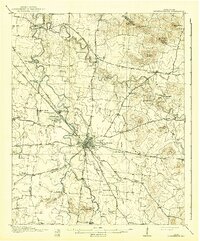 1916 Map of Murfreesboro, 1941 Print