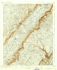 preview thumbnail of historical topo map of Bledsoe County, TN in 1910