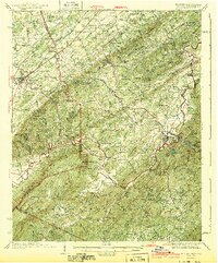 preview thumbnail of historical topo map of Monroe County, TN in 1943