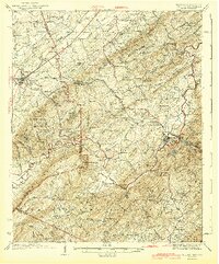 preview thumbnail of historical topo map of Monroe County, TN in 1943