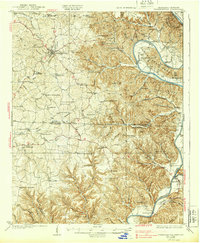 1929 Map of Tompkinsville, 1939 Print