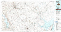 Download a high-resolution, GPS-compatible USGS topo map for Beeville, TX (1992 edition)