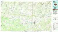 Download a high-resolution, GPS-compatible USGS topo map for Brady, TX (1992 edition)