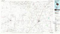 1985 Map of Meadow, TX, 1986 Print