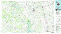 Download a high-resolution, GPS-compatible USGS topo map for Cleburne, TX (1985 edition)