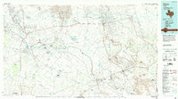 1986 Map of Crane, TX, 1994 Print