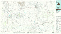 1986 Map of Crane, TX