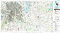 Download a high-resolution, GPS-compatible USGS topo map for Dallas, TX (1991 edition)