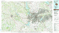 Download a high-resolution, GPS-compatible USGS topo map for Fort Worth, TX (1991 edition)