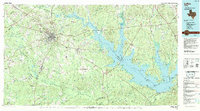 Download a high-resolution, GPS-compatible USGS topo map for Lufkin, TX (1992 edition)