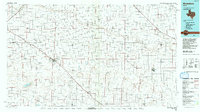 1985 Map of Muleshoe, TX, 1992 Print