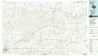 1982 Map of Pampa, 1983 Print