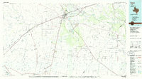 1986 Map of Toyah, TX