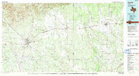 1992 Map of Sabinal, TX