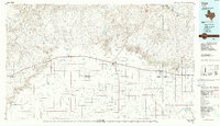 1985 Map of Wildorado, TX, 1986 Print
