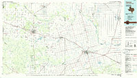 1986 Map of Quanah, TX