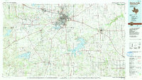 Download a high-resolution, GPS-compatible USGS topo map for Wichita Falls, TX (1991 edition)