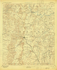 1893 Map of Haskell County, TX, 1925 Print