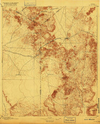 1895 Map of Alpine, 1916 Print