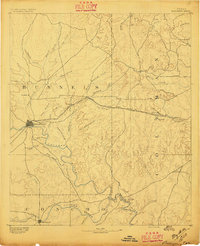 1892 Map of Ballinger