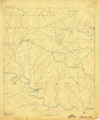 1893 Map of Bastrop