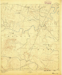 1887 Map of Blanco