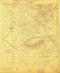1897 Map of Brackett, 1909 Print
