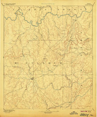 1894 Map of Brady, 1906 Print