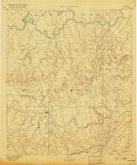 1894 Map of Brady, 1918 Print