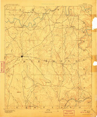 1890 Map of Breckenridge, 1918 Print