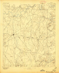 1890 Map of Breckenridge, 1910 Print