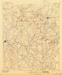 1894 Map of Brownwood, 1941 Print