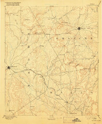 1894 Map of Brownwood, 1920 Print
