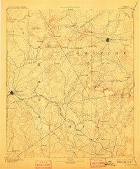 1894 Map of Brownwood, 1918 Print
