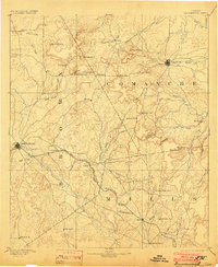 1894 Map of Brownwood, 1910 Print